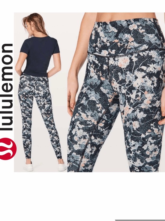 lululemon athletica Pants - lululemon Wonder Under High-Rise Leggings The Spring Bloom 28’ Inseam Sz 6 YOGA
